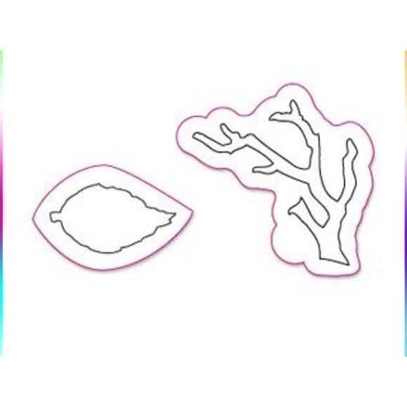 Sizzix Movers & Shapers Magnetic Die Set 2PK - Mini Branch & Leaf Set by Tim Hol - Picture 3 of 3